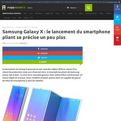 Samsung Galaxy X : le lancement du smartphone pliant se précise un peu plus