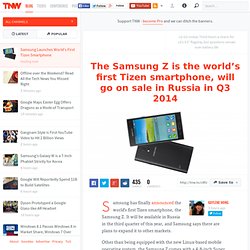 Samsung Launches World's First Tizen Smartphone