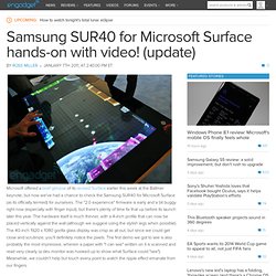 Samsung SUR40 for Microsoft Surface hands-on with video! (update)