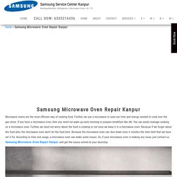 Samsung Microwave Oven Repair Kanpur