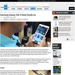 Samsung Galaxy Tab 4 Nook hands-on
