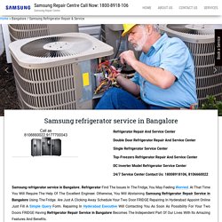 Samsung refrigerator service in Bangalore - Samsung Support Click