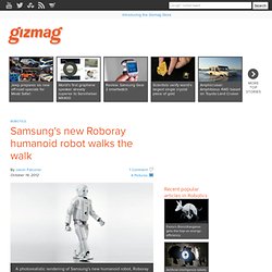 Samsung's new Roboray humanoid robot walks the walk