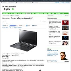 Samsung Series 9 laptop (900X3A)