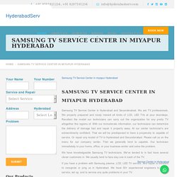 Samsung TV Service Center in Miyapur