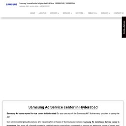 Samsung Ac home repair Service center in Hyderabad