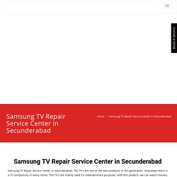 Samsung TV Repair Service Center in Secunderabad