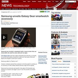 Samsung unveils Galaxy Gear smartwatch accessory