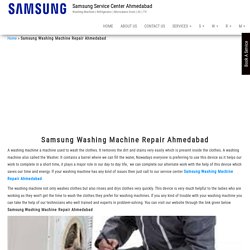 SAMSUNG Washing Machine Repair Ahmedabad