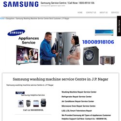 Samsung washing machine service Centre in J.P. Nagar