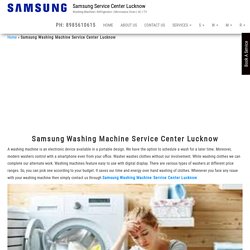Samsung Washing Machine Service Center Lucknow