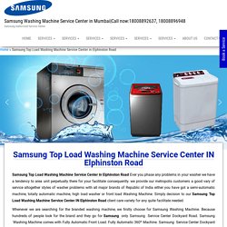 Samsung Top Load Washing Machine Service Center IN Elphinston Road