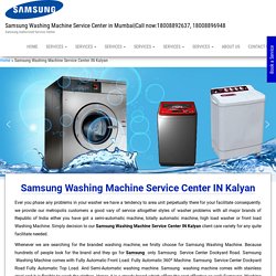 Samsung Washing Machine Service Center IN Kalyan