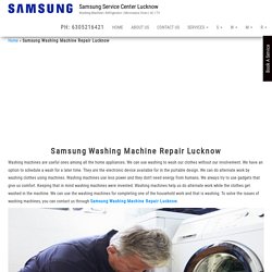 Samsung Washing Machine Repair Lucknow