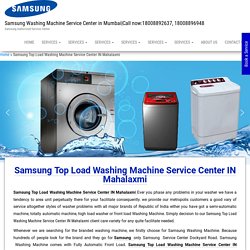 Samsung Top Load Washing Machine Service Center IN Mahalaxmi