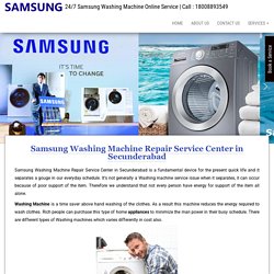 Samsung Washing Machine Repair Service Center in Secunderabad