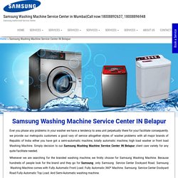 Samsung Washing Machine Service Center IN Belapur ! 24/7 services