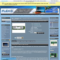 Samsung XP941 256GB M.2 NGFF PCIe Solid state drive SSD (2280) ( MZHPU256HCGL-00000 ) - Flexx ram