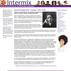Samuel Coleridge-Taylor:Mixed-Race Icons:Intermix.org.uk