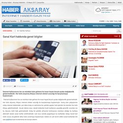 Sanal Kart hakkında genel bilgiler