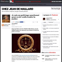 Je suis un petit juge sanctionné pour avoir voulu rendre la justice | Rue89