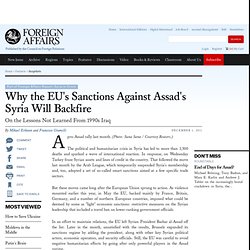 Why the EU's Sanctions Against Assad's Syria Will Backfire