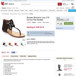 Bumper Women's 'Lory-110' Cut-out Flat Sandals