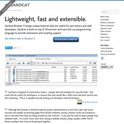 Sandcat Browser - The Pen Tester's Browser