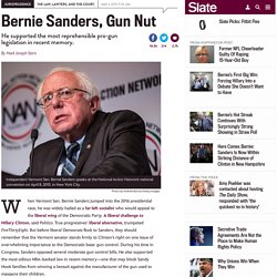 Bernie Sanders on guns: Vermont independent voted against gun control, for PLCAA.