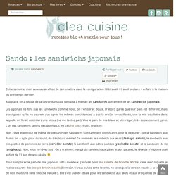 » Sando : les sandwichs japonais