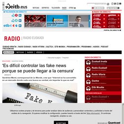 Sandrine Morel control de las fake news