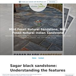 Sagar black sandstone: Understanding the features of Sagar black sandstone – Mint Fossil Natural Sandstone, Mint Fossil Natural Indian Sandstone