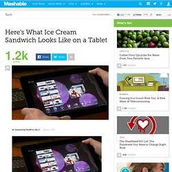 Nvidia Demos Ice Cream Sandwich on Transformer Prime Tablet