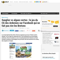 Sanglier vs algues vertes : le jeu du CG des Ardennes sur Facebook qui ne fait pas rire les Bretons