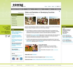 Eawag: Water and Sanitation in Developing Countries: Sandec Home