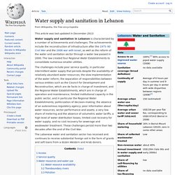 Water supply and sanitation in Lebanon
