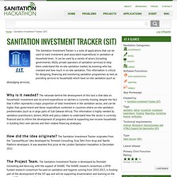 Sanitation Investment Tracker (SIT)