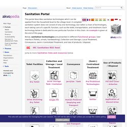 Sanitation Portal - Akvopedia