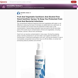 Fruit And Vegetable Sanitizers