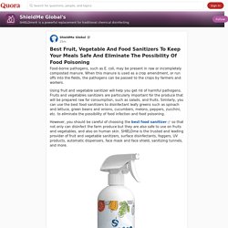 The Best Food Sanitizer