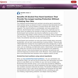 Buy Alcohol-free Hand Sanitizers