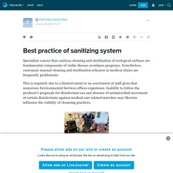 Best practice of sanitizing system: ext_5650379 — LiveJournal