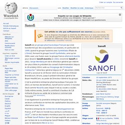 Sanofi wikipedia