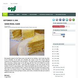 Sans Rival Cake ~ I Can Do That!
