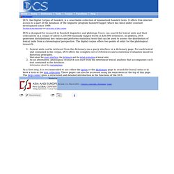 DCS Digital Corpus of Sanskrit