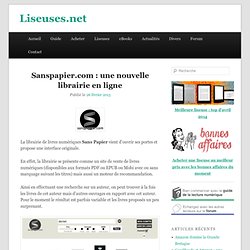 Sanspapier.com : une nouvelle librairie en ligne