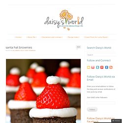 santa hat brownies « daisy's world