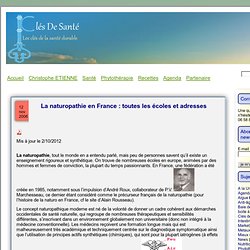Clés De SantéLa naturopathie en France : toutes les écoles et adresses