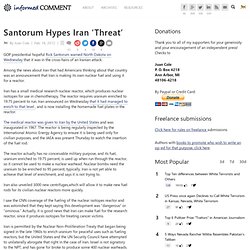 Santorum Hypes Iran 'Threat'