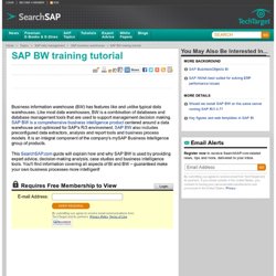 SAP BW training tutorial